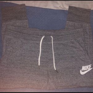 Nike Gray Cropped Joggers